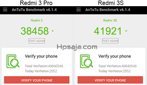 Antutu benchmark redmi 3s vs redmi 3 pro n - Perbedaan Redmi 3 Pro VS Redmi 3s + Review lengkap