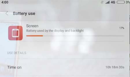 screen on time xiaomi mi max