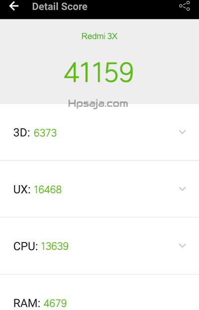 antutu benchmark xiaomi redmi 3x