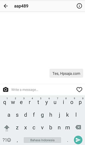 Cara Kirim Pesan DM ke Teman di instagram + Gambar 