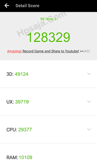 antutu xiaomi Mi Note 2