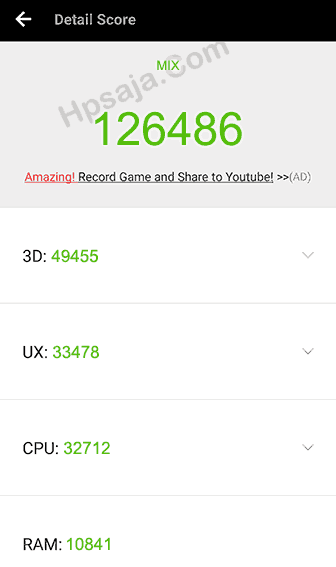 skor antutu xiaomi Mi mix 4GB