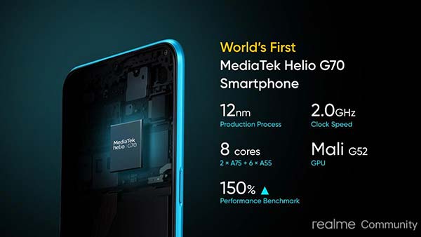 Helio G70 Realme C3