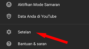 Langkah ke 2 Mematikan autoplay beranda youtube