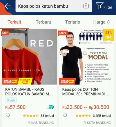 Langkah pertama Belanja di shopee