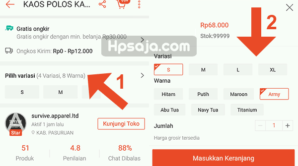 Cek ketersediaan barang sebelum belanja di shopee