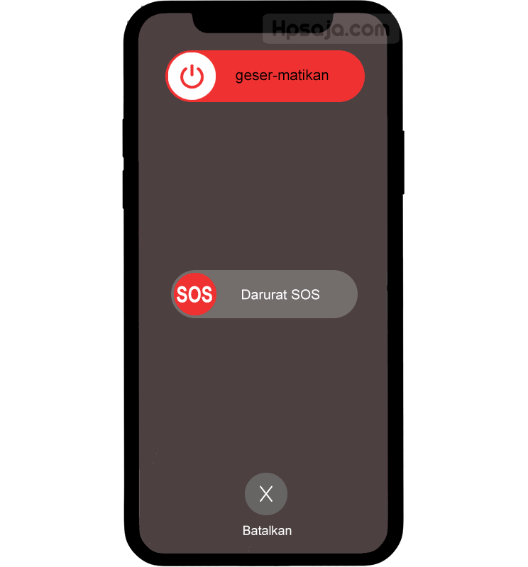 geser untuk mematikan iphone 11