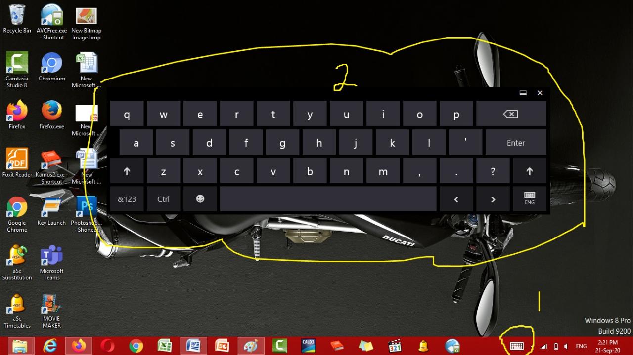 cara keyboard di layar laptop terbaru