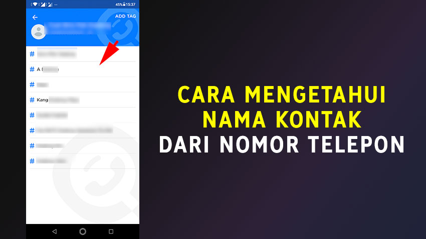 cara melihat nama kontak kita di hp orang terbaru