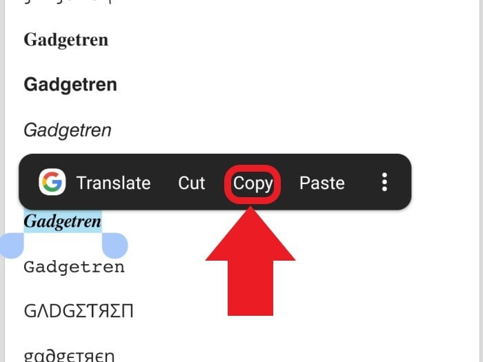 cara bikin tulisan miring di ig