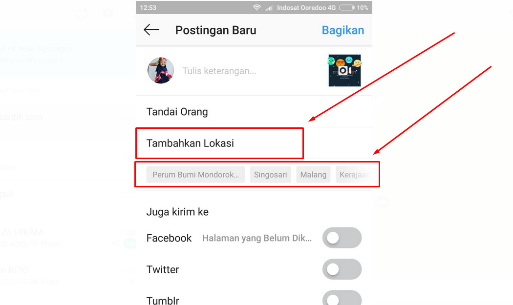 cara bikin lokasi di instagram