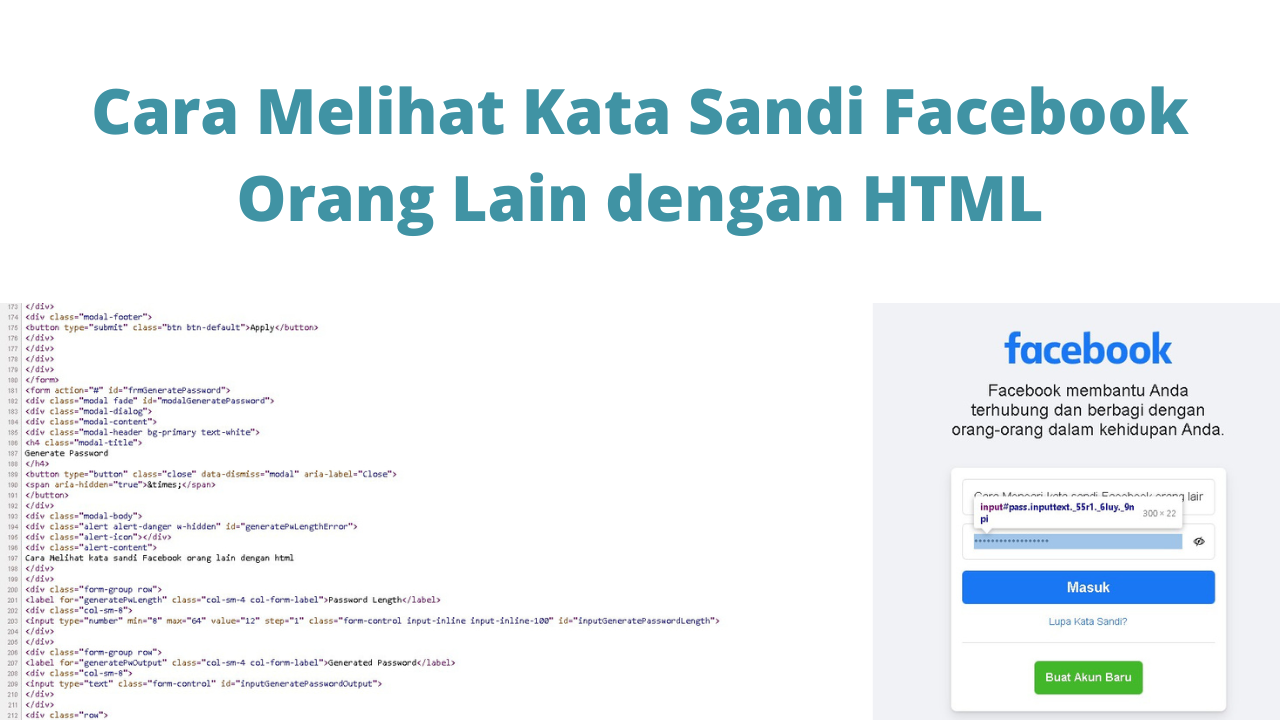 cara mengetahui kata sandi fb orang lain