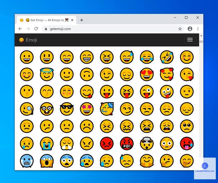cara memunculkan emoji di laptop