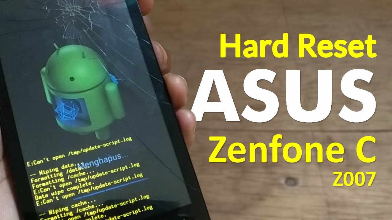 cara mereset hp asus zenfone go terbaru