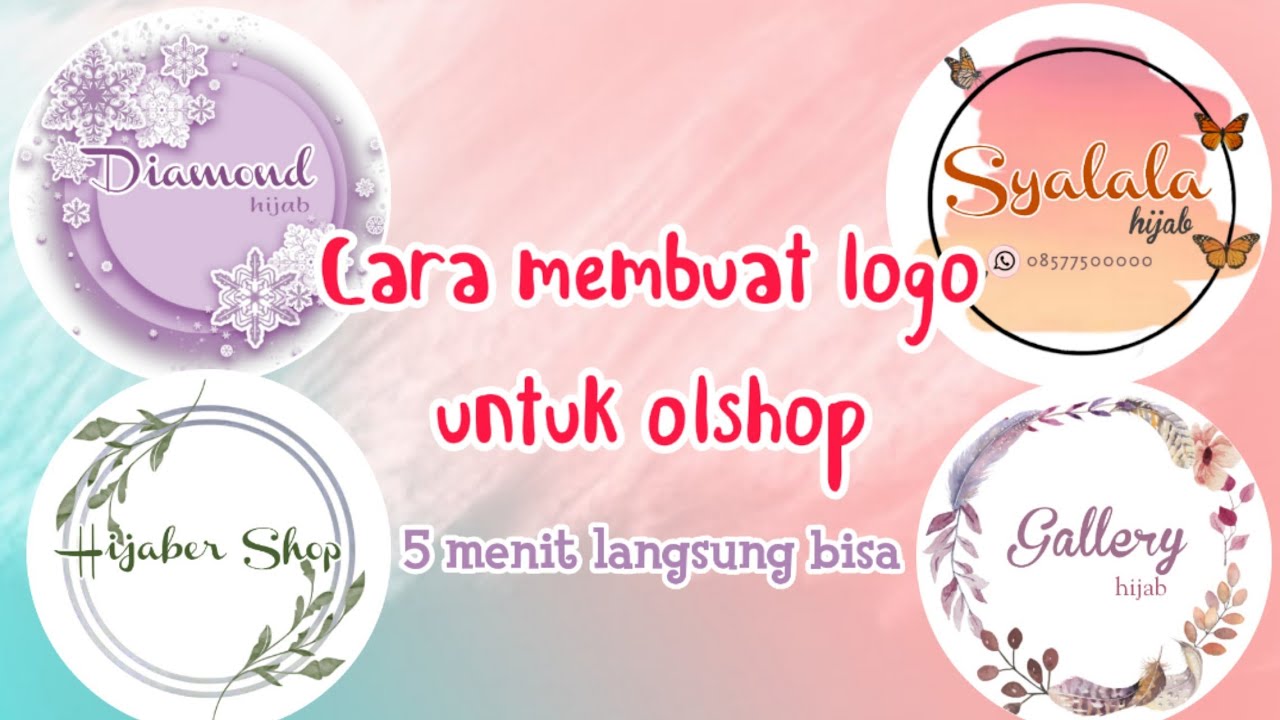 cara membuat logo olshop di hp android terbaru