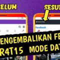 cara merubah facebook gratis ke data terbaru