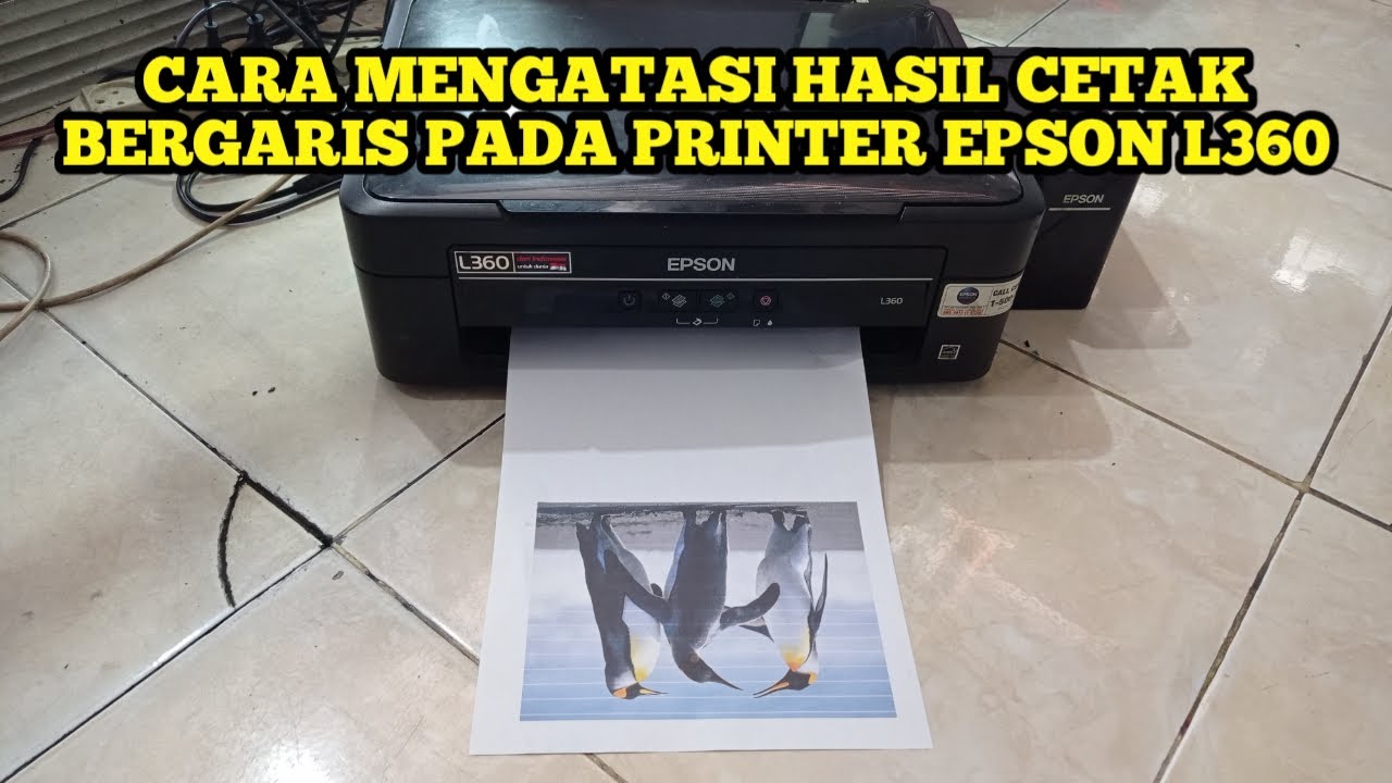 cara agar hasil print tidak bergaris