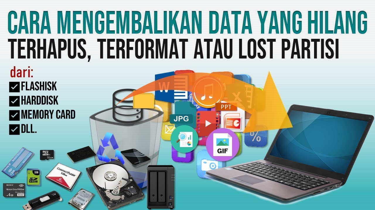 cara mengembalikan data flashdisk yang terformat