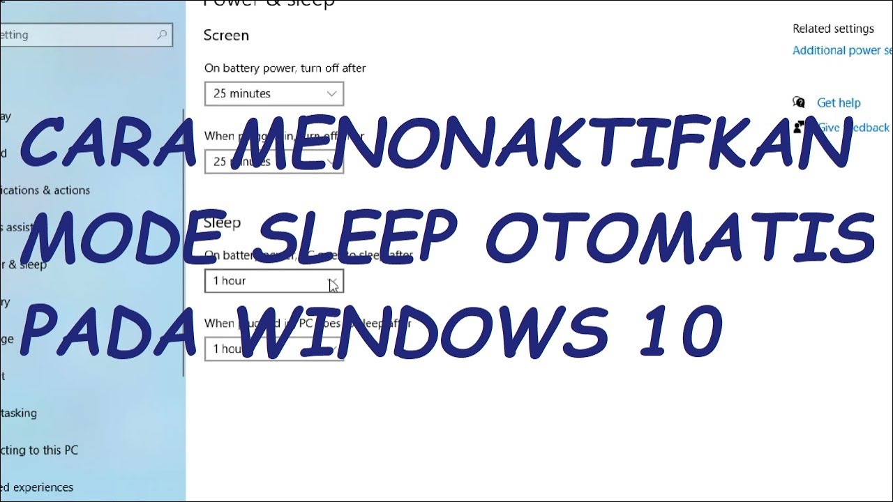 cara setting laptop agar tidak sleep