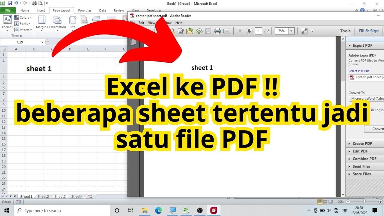 cara pdf excel semua sheet terbaru