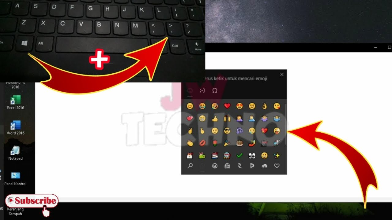 cara memunculkan emoticon di laptop terbaru
