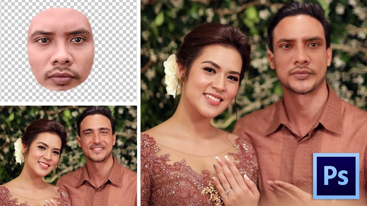 wajah cara di mengganti photoshop tutorial