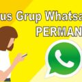 cara menghapus grup wa yang kita buat sendiri