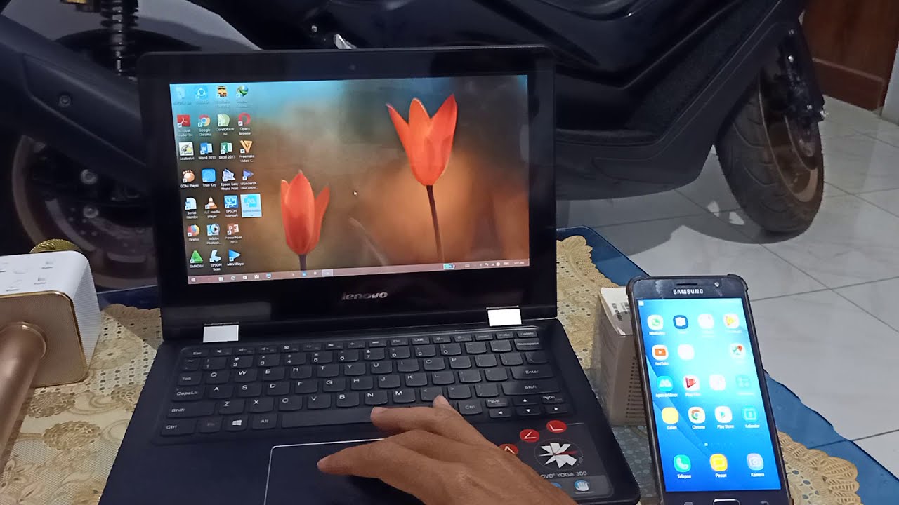 cara menampilkan layar laptop ke hp terbaru