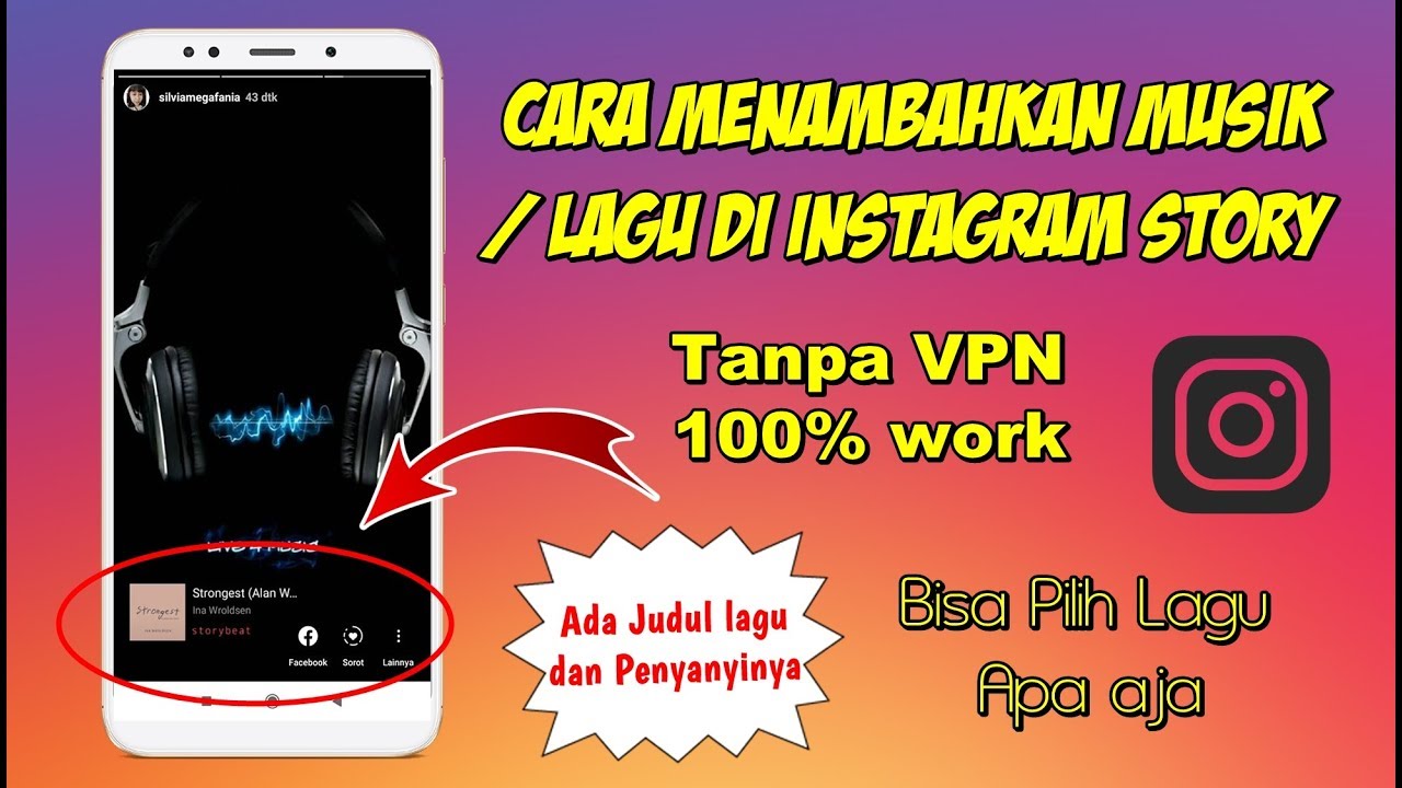 cara download lagu di instagram terbaru