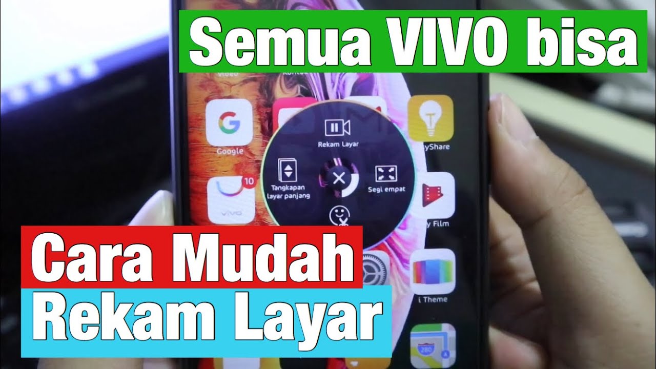 cara merekam layar hp vivo y12 dengan suara