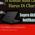 cara menampilkan baterai di laptop